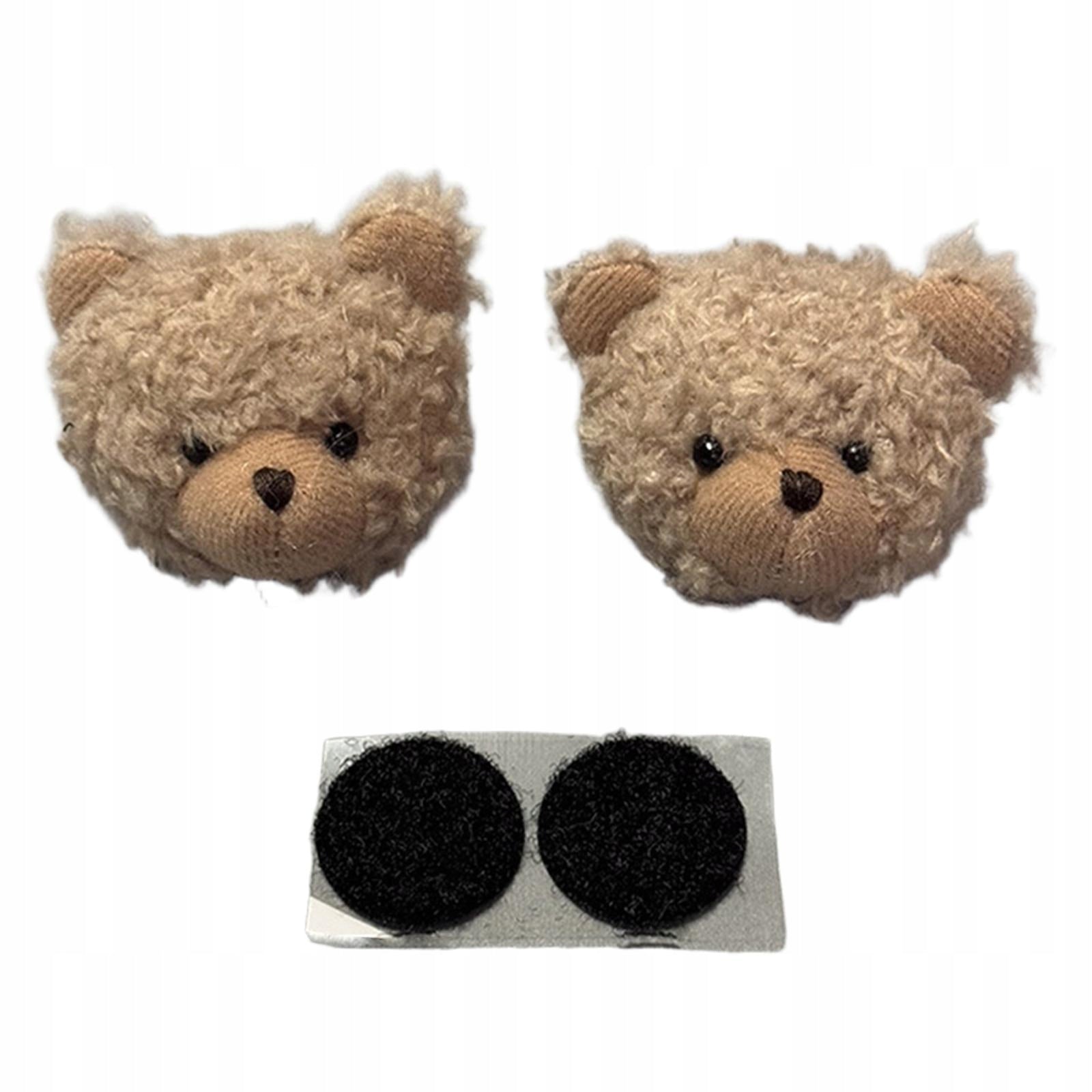 1 Pair Helmet Decorations Helmet Embellishments for Skiing Snowboard Brown