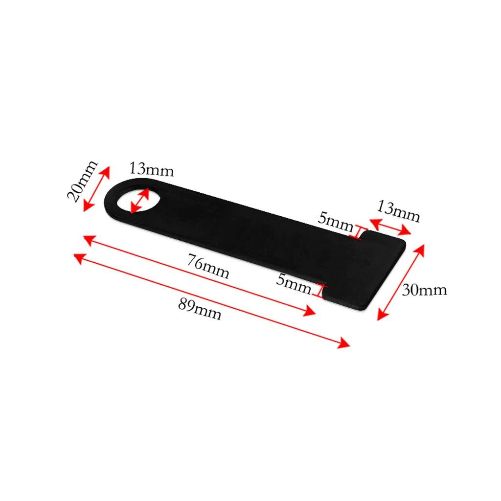 1 Pair Motorcycle Open Lock Buckle Fastener Connector Black Manufacturer no brand