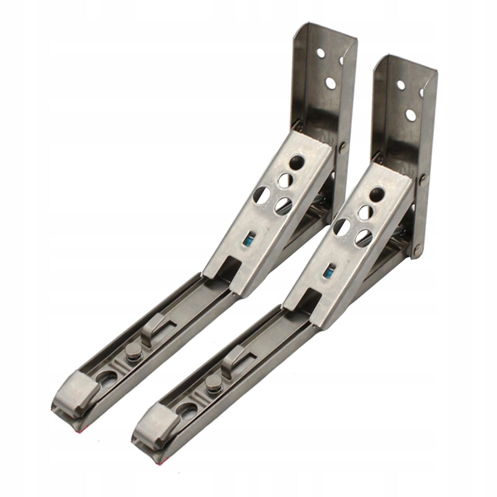 1 Pair Triangle Folding Angle Bracket Shelf Bracket Space 8in brushed Packaging status no packaging