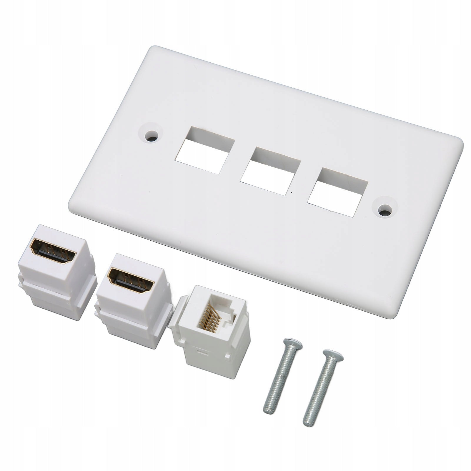 1 Port CAT6 Keystone Wall Plate, ABS HD Multimedia Interface Ethernet Faceplate Manufacturer code AG250820000139