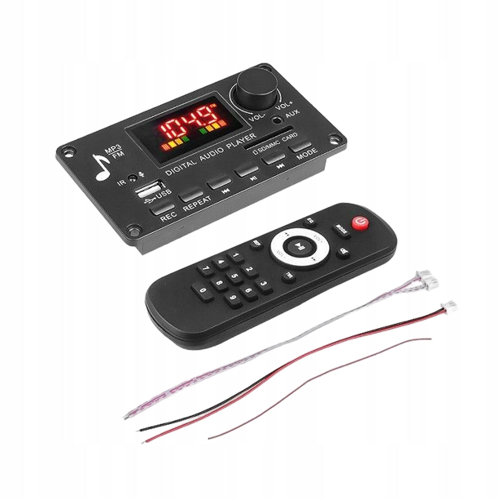 1 Set Audio Module USB TF USB FM Car Radio 12V with Remote ..0 WMA Display Brand no brand