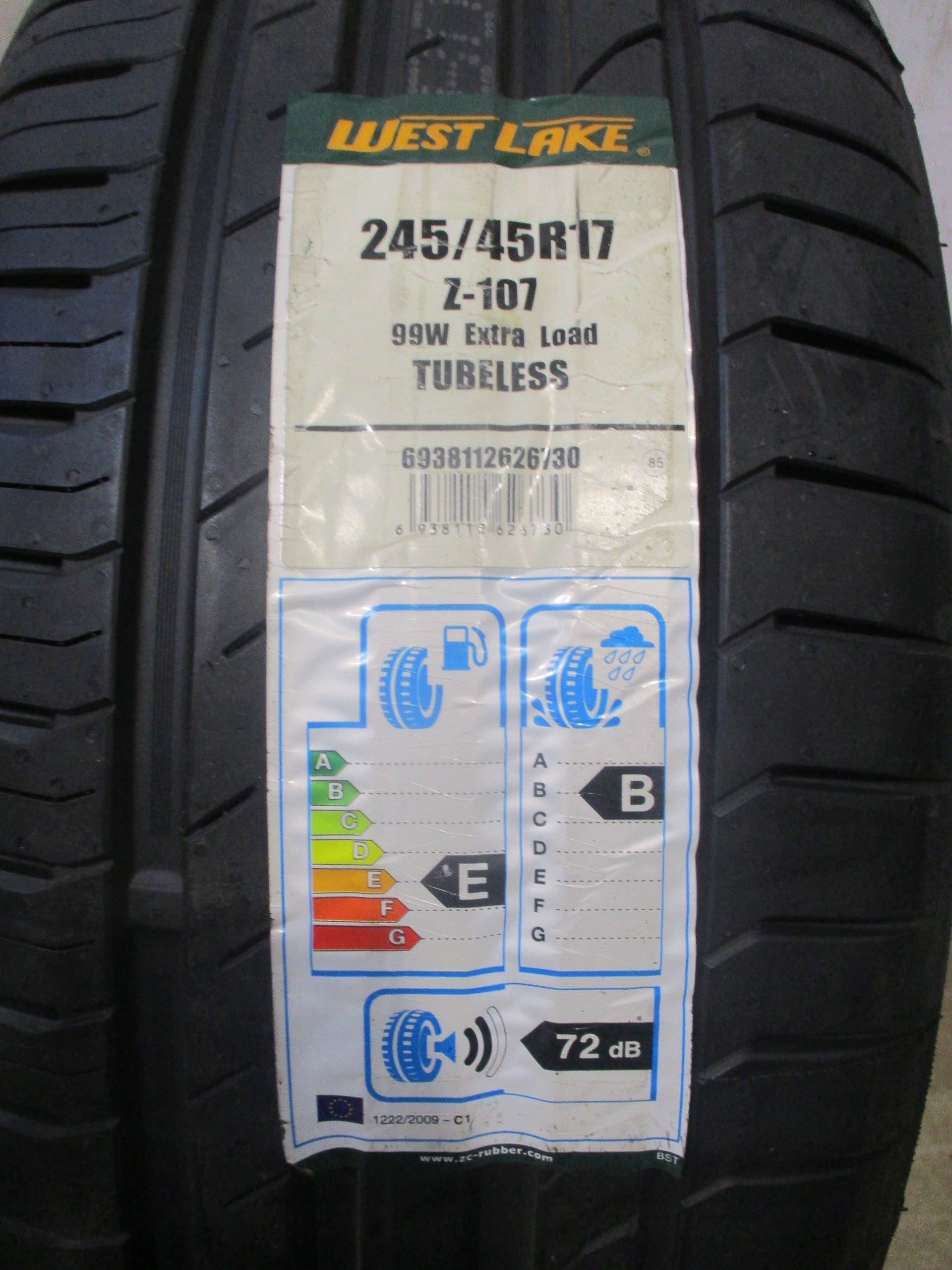 1 new summer tyre 245/45R17 99W Westlake Zupereco Z-107 r. 2021 Brand Westlake