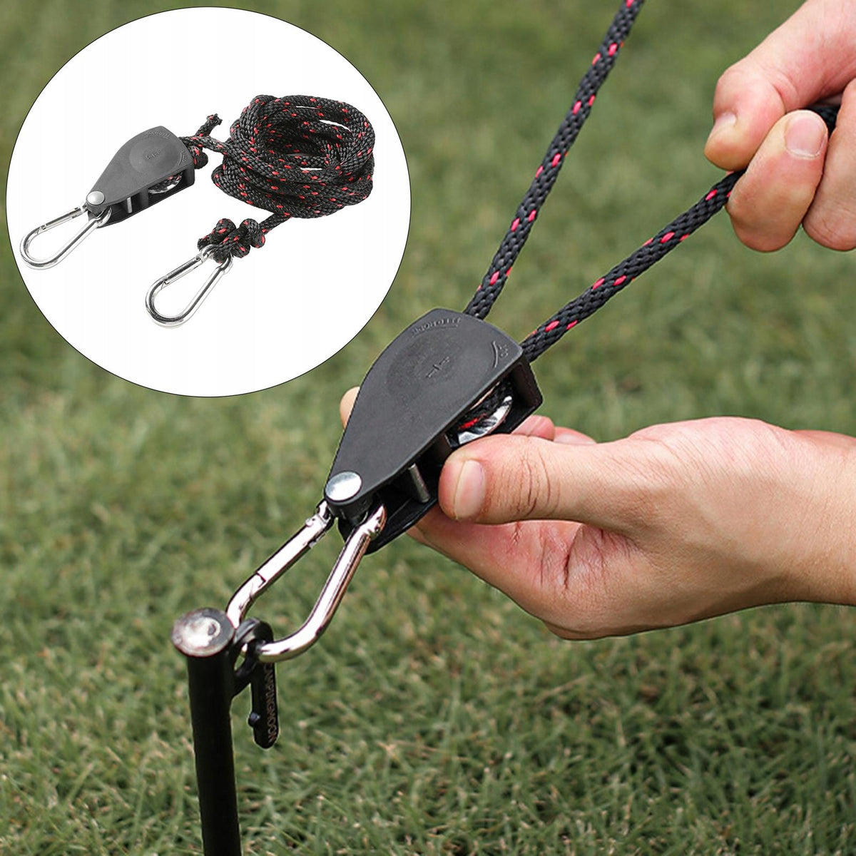 1 piece Heavy Duty Ratchet Ropes Plant Pulley Hanger Adjustable Light 2M Packaging status no packaging
