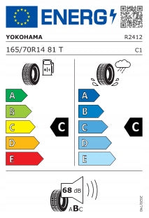 1 summer tyre 165/70R14 81T YOKOHAMA BluEarth-ES ES32 Season summer