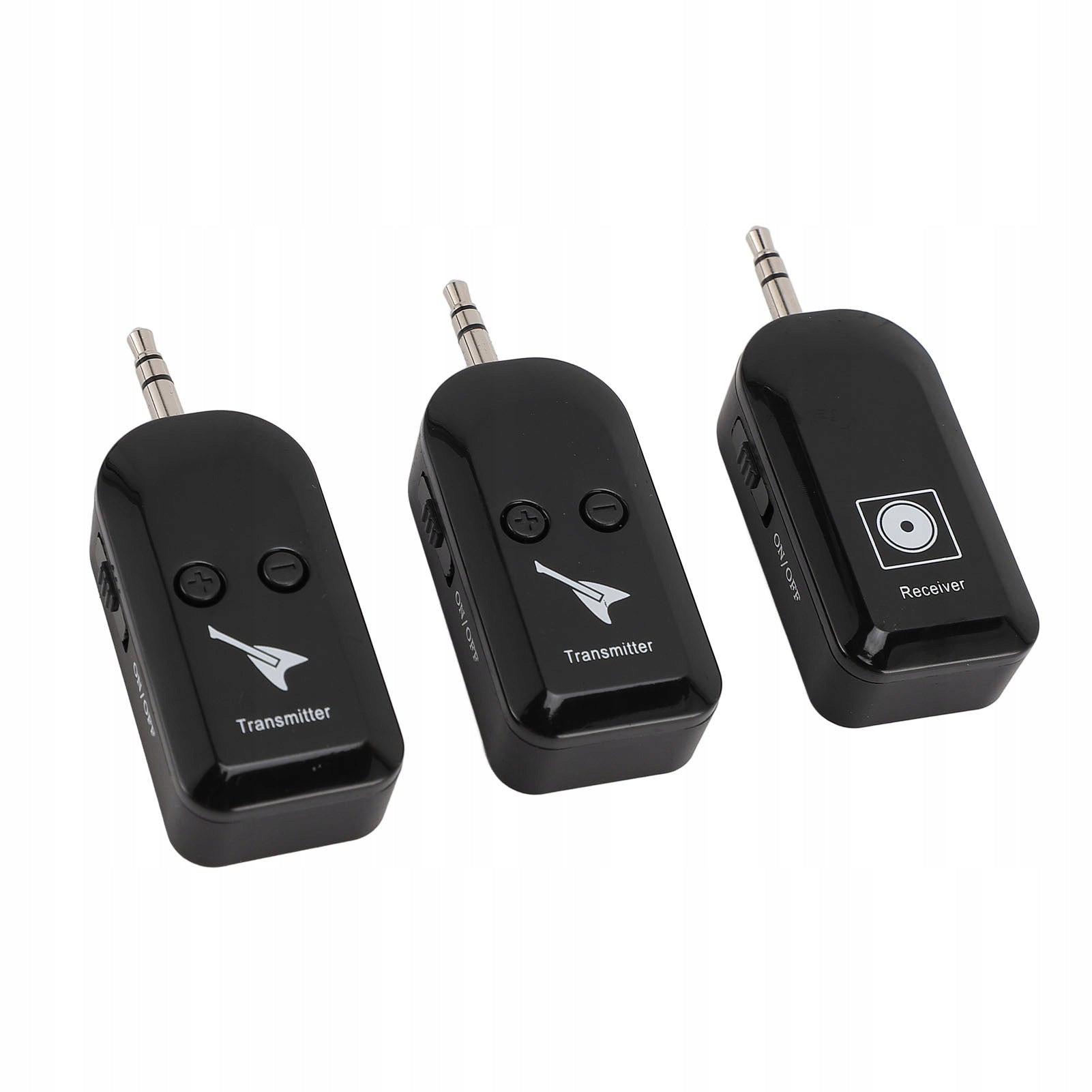 1 to 2 wireless guitar transmitter receiver 3,5mm 6,35mm IE