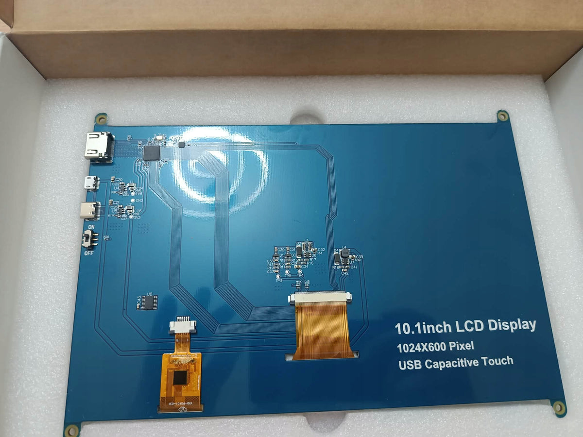 10,1" touchscreen monitor for Raspberry Pi 5/4/3B/B+ and Windows