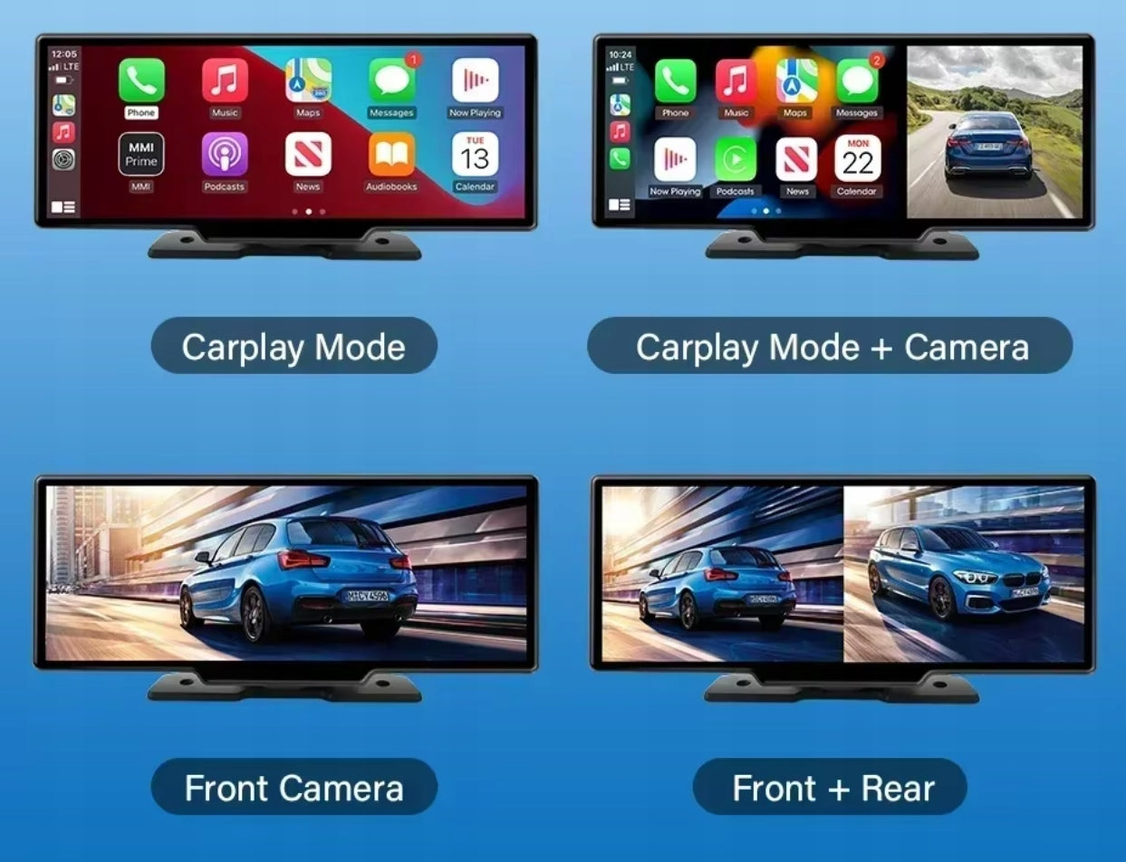 10,3” Android Auto CarPlay Camera Recorder Hands-Free Navigation 64gb Manufacturer code biz-tech 10.3-2CAM