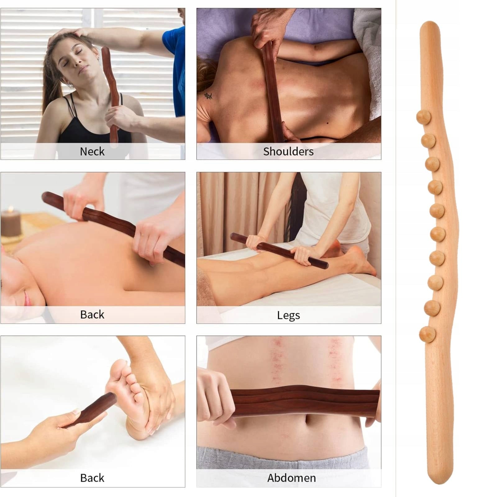 10 BALLS SLIMMING WOODEN MASSAGER FOR CELLULITE BODY GUA SHA Manufacturer code 1411220248811