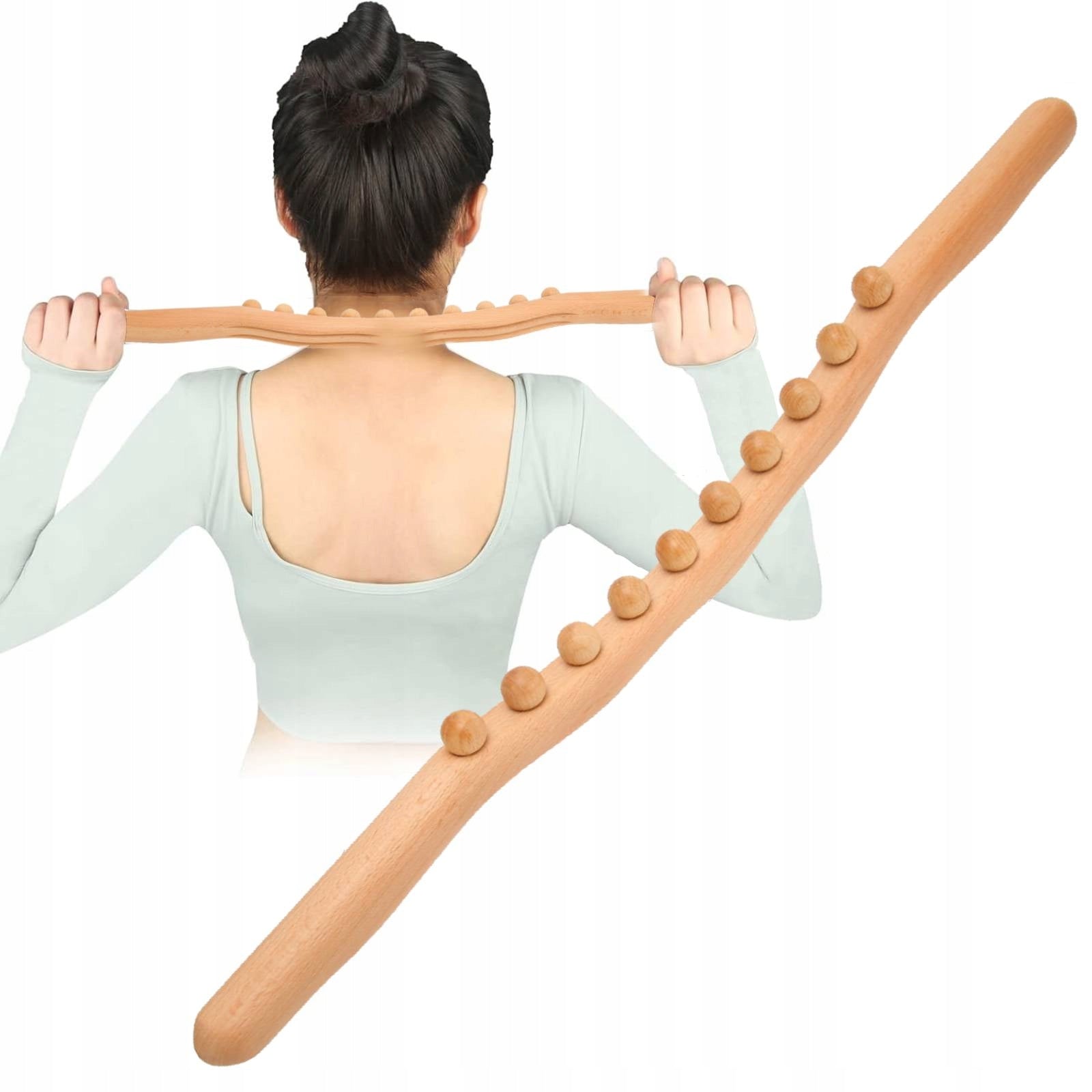 10 BALLS SLIMMING WOODEN MASSAGER FOR CELLULITE BODY GUA SHA