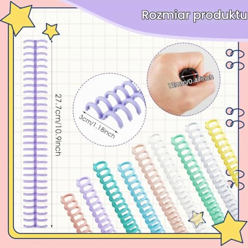 10 PCS BINDING COMBS 30 RINGS COMB BACKS FOR HOME Brand Premium