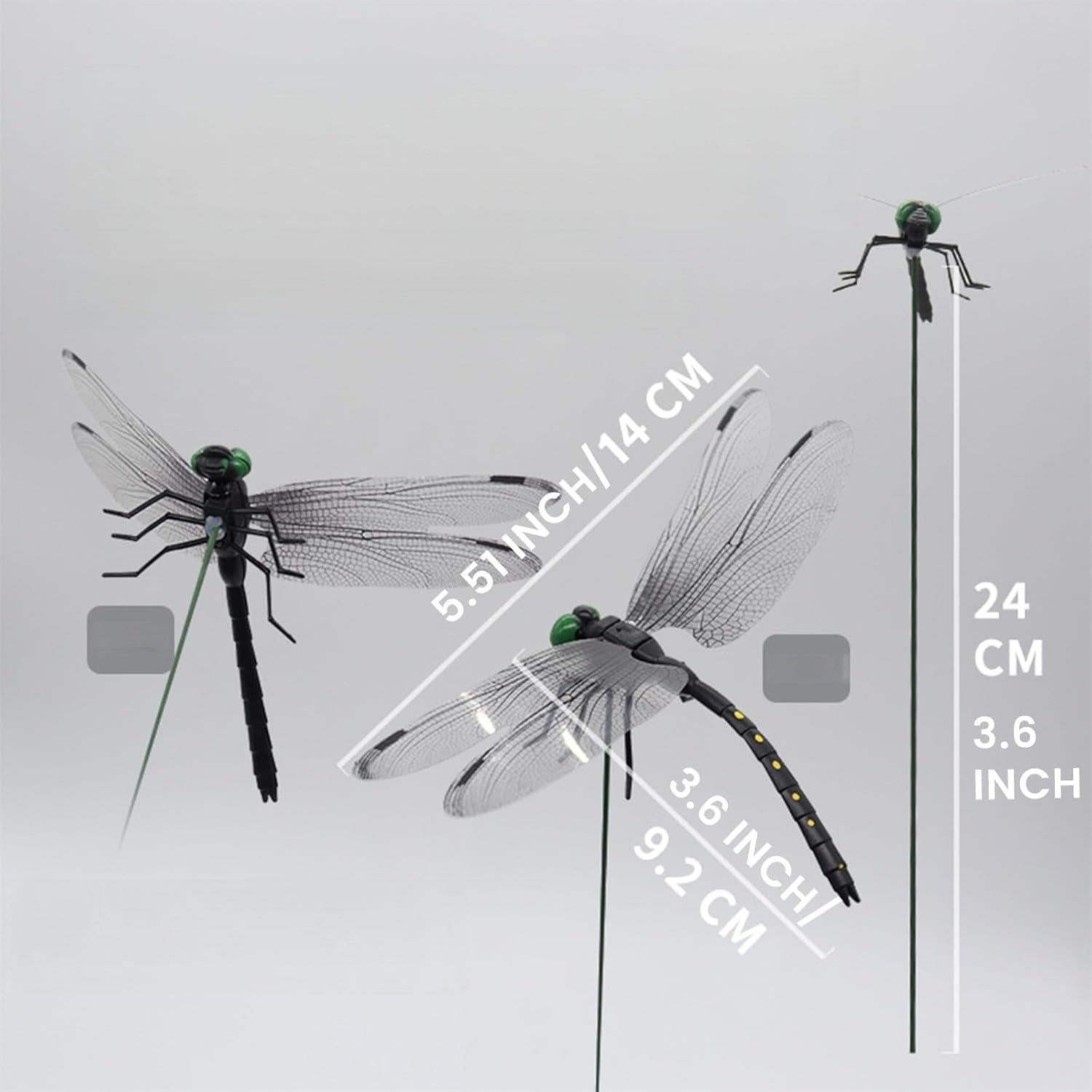 10 PCS DRAGONFLY DECORATION CLIP FOR FLY REPELLENT AND DECORATIONS Brand no brand