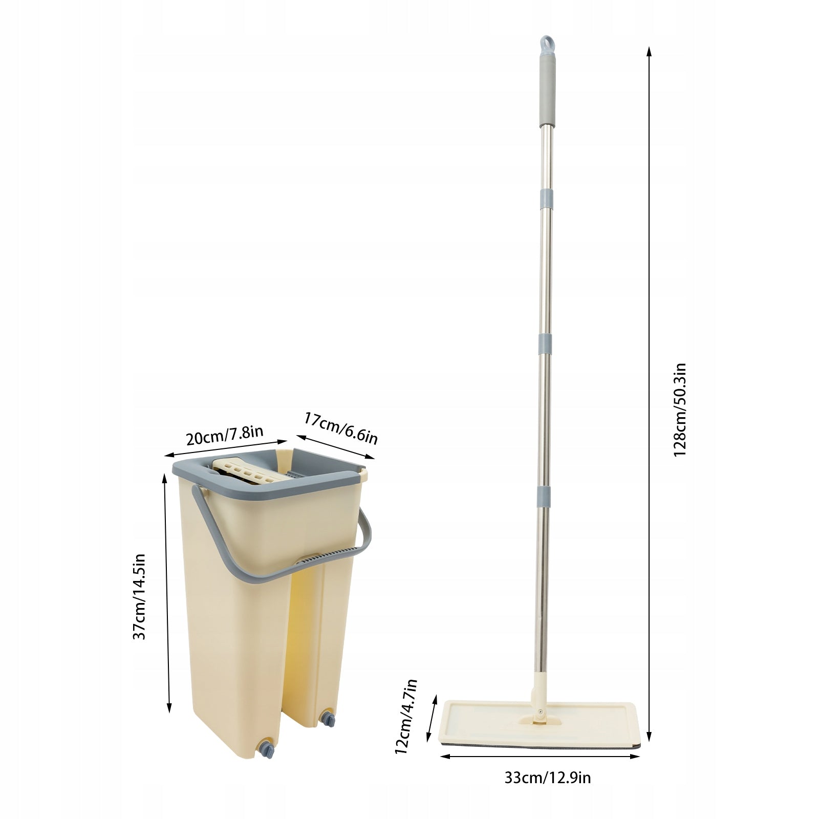 10 PCS Of Cloth And A Bucket For Cleaning Mops For Household Cleaning Packaging status original