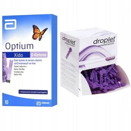 10 PCS Optium Xido Keto ketone strips + FREEBIE