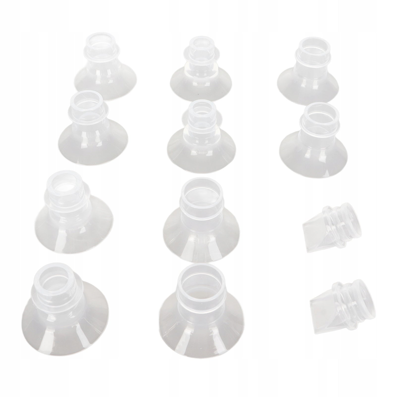 10 PCS SILICONE FLANGE INSERTS FOR BREAST PUMP 13/15/17/19/21 MM