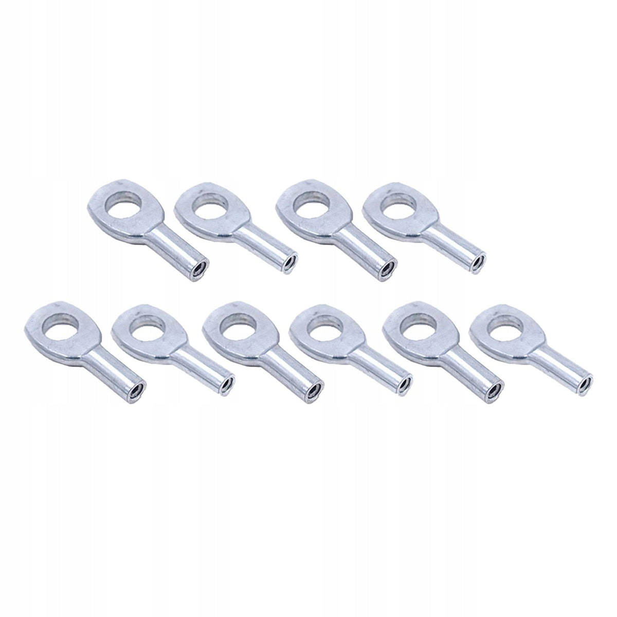 10 Pack Steel Wire Rope Eyelets Eye Terminals Fitness Steel for 5mm Cable