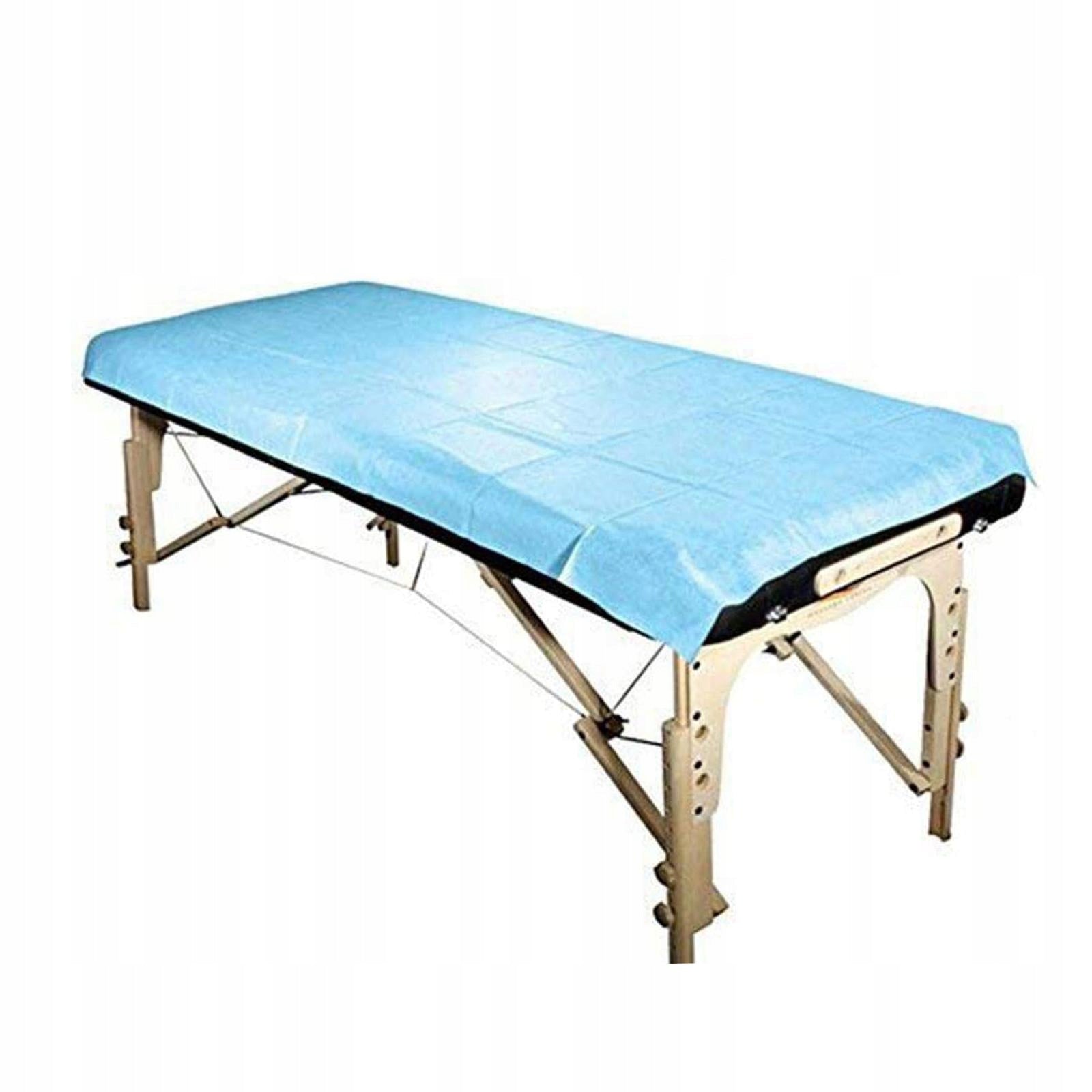 10 Pcs 80 * 180 Cm Disposable Bed Sheet, Non Woven Disposable Fabric Blue Medical device yes