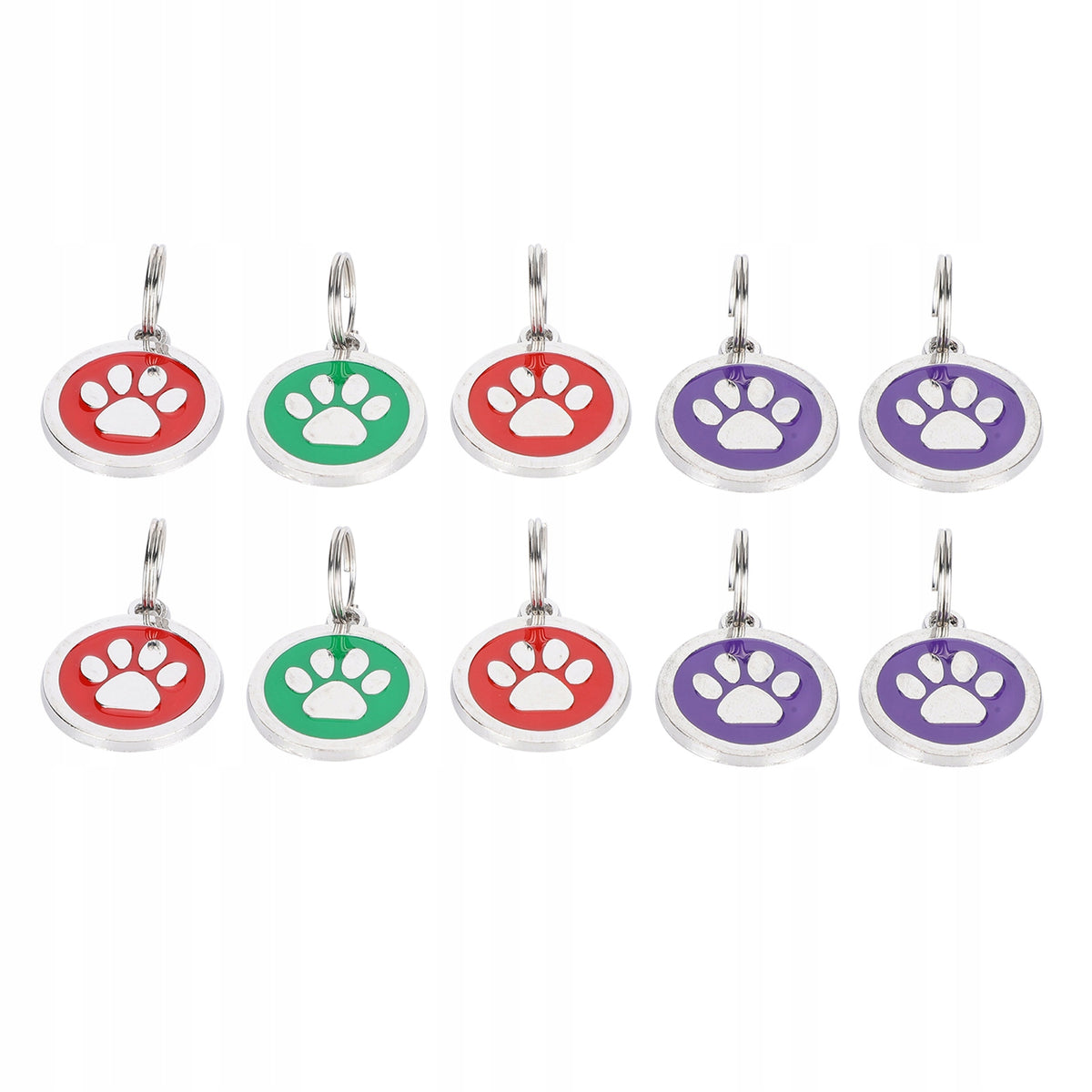 10 Pcs Animal Footprint Metal Neck Pendant YB