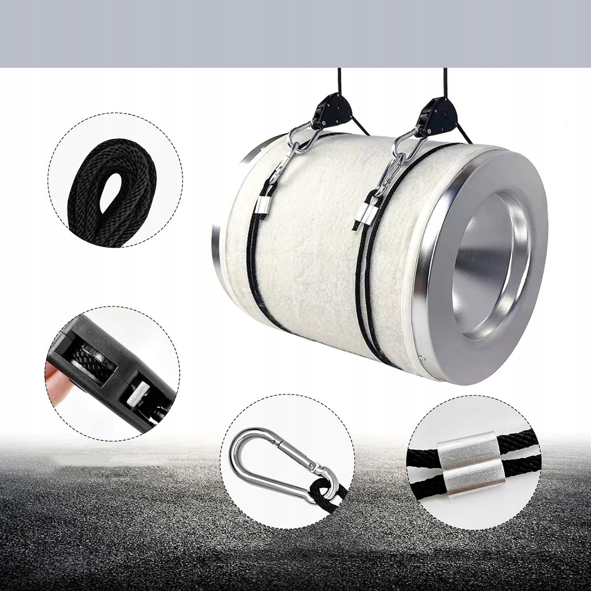 10 Pcs Ratchet Hangers Adjustable, Adjustable Rope Ratchets Manufacturer code Grzechotka linowa z haczykiem