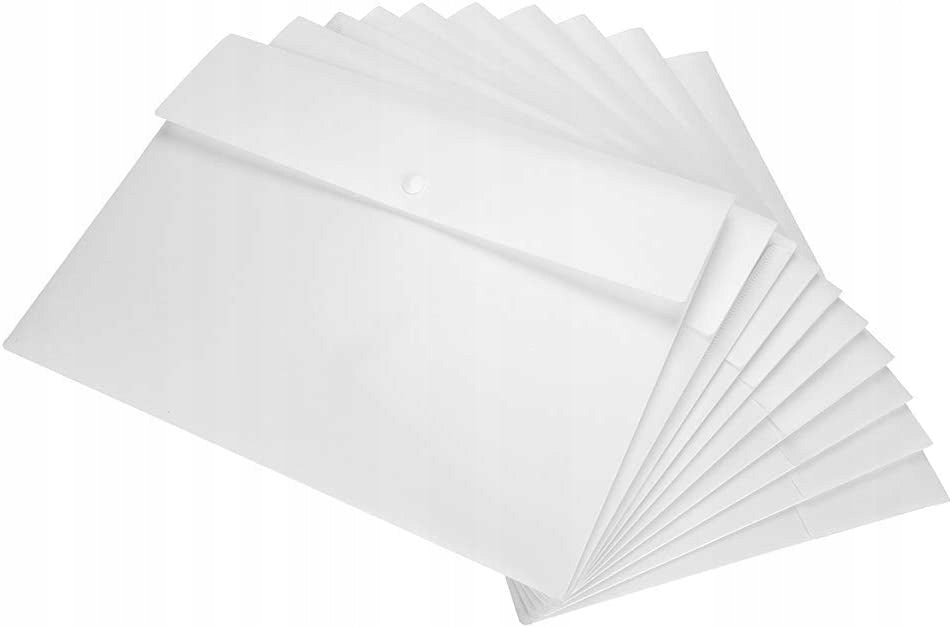 10 Pcs Straight Shirts A4 Plastic Transparent