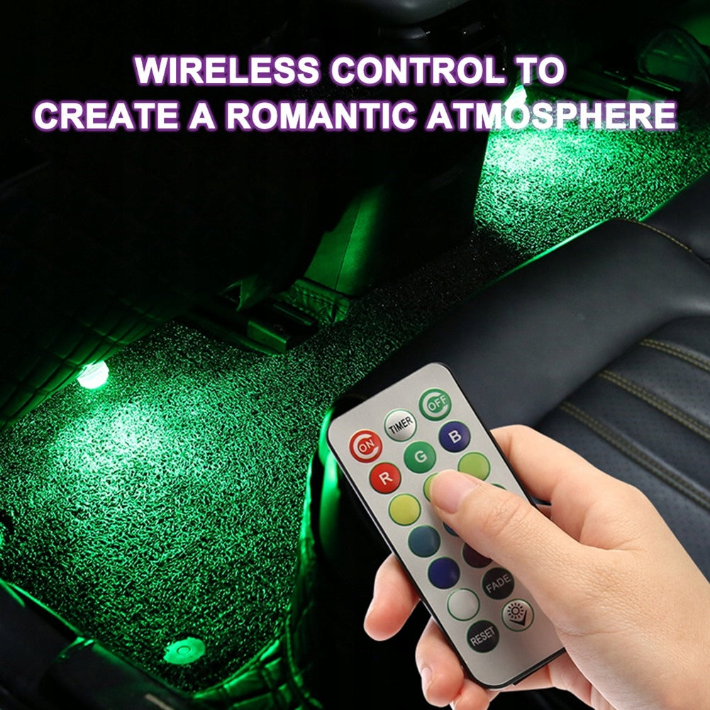 10 Pcs Wireless Colorful LED Car Interior Lighting Brand no brand