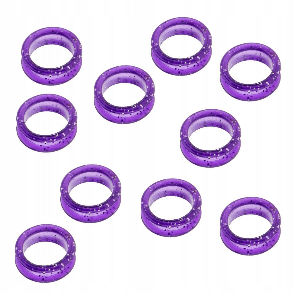 10 Pieces 2.2 cm Rubber Scissors Shears Purple