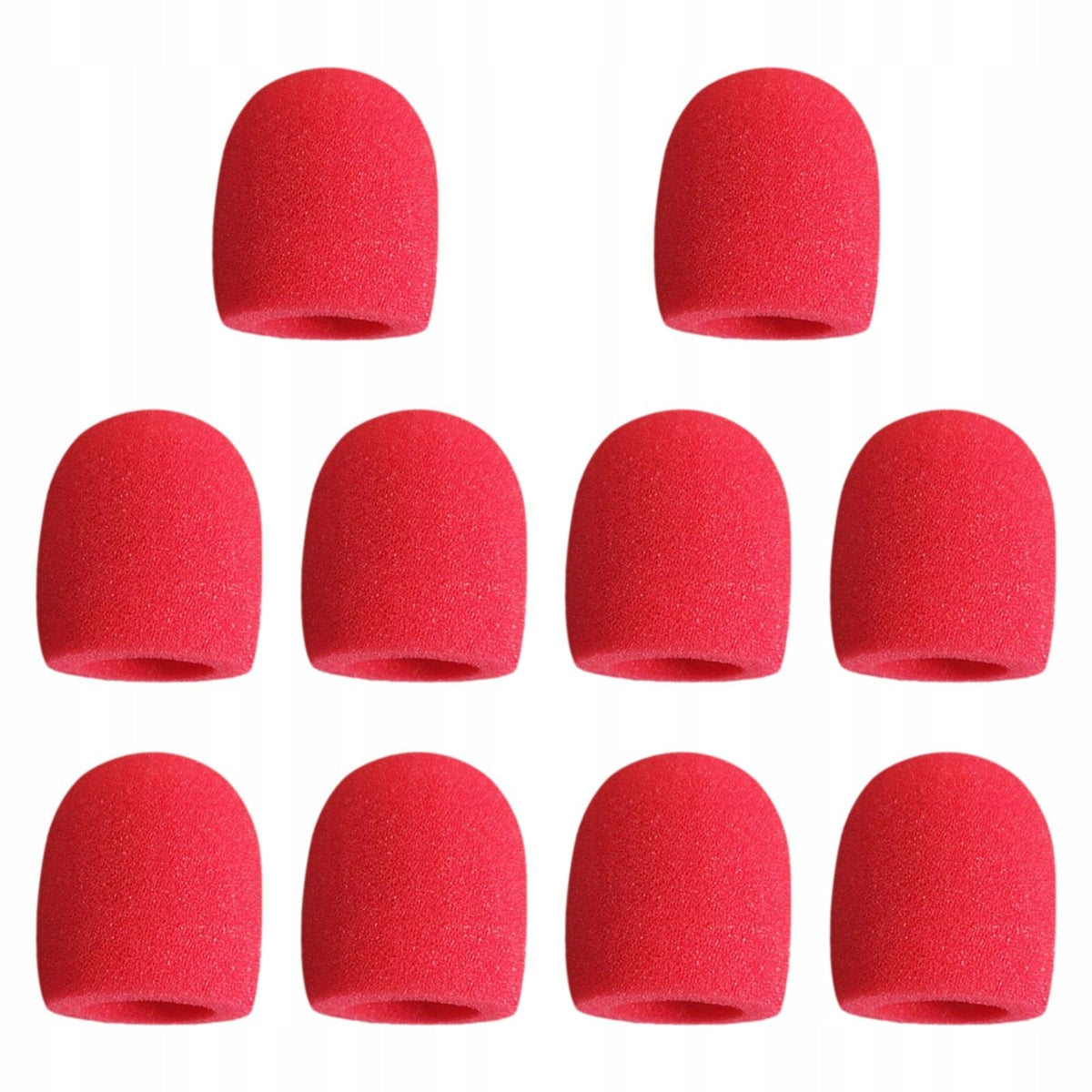 10 Pieces Microphone Cover Portable Lightweight Reusable Thicked Foam Red Manufacturer code 06478029843