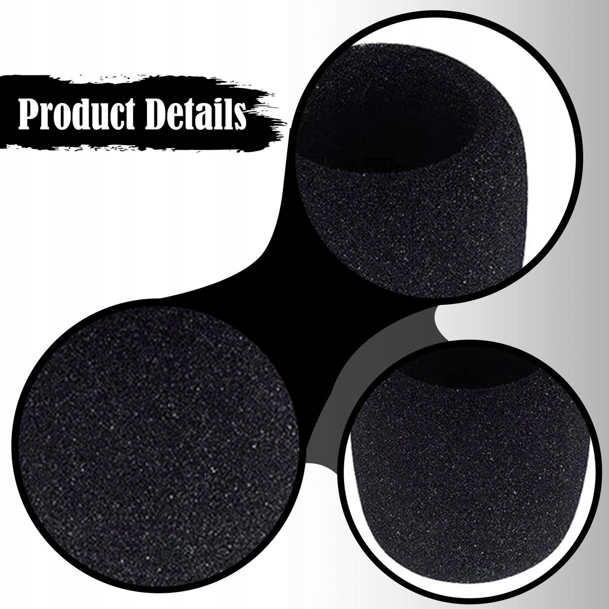 10 Pieces Reusable Universal Windproof Sponge Protective Cover Black 20PCS Manufacturer code 09478033398