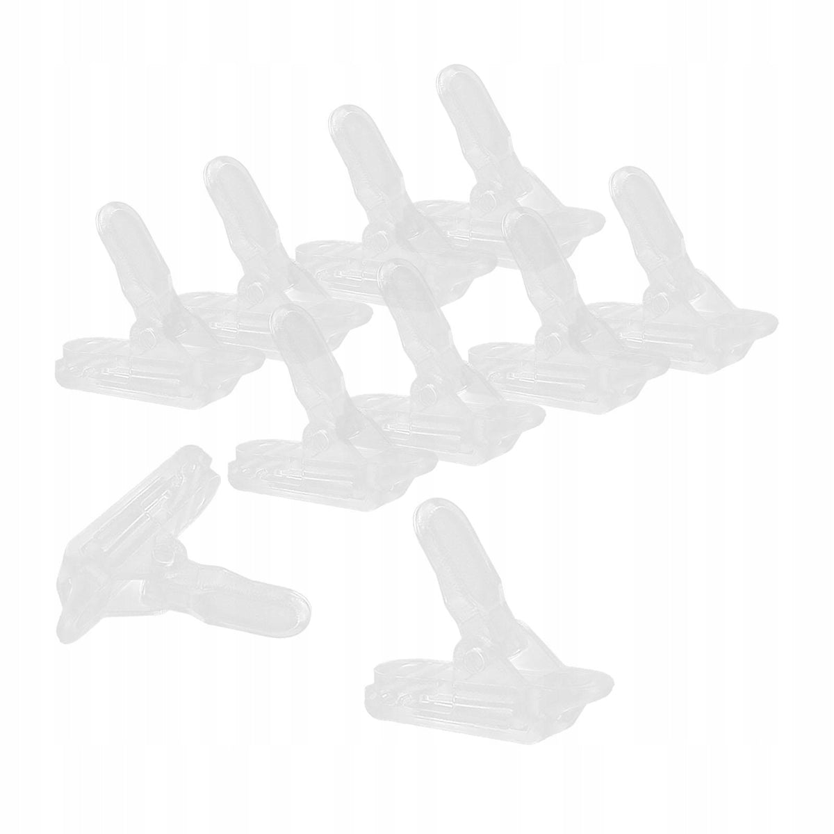 10 Pieces Tarp Clips Heavy Duty Lock Grip Clamps Tent Fasteners Snap clear