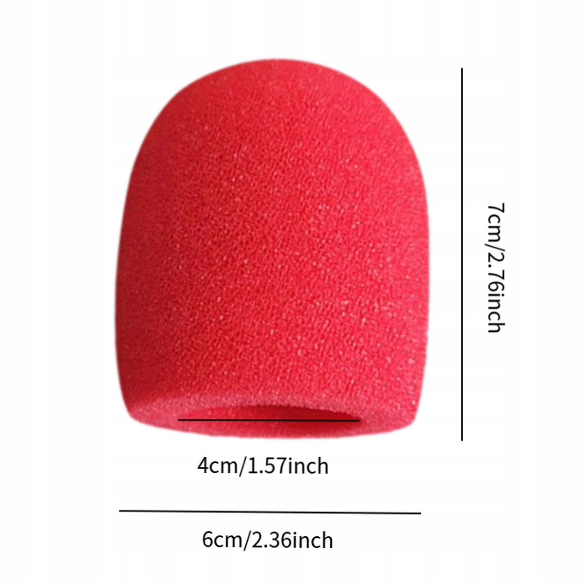10 Pieces of Microphone Covered with Resistant Microphone Microphone Red Packaging status original