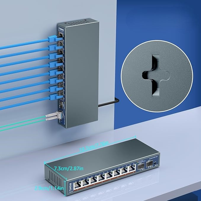10 Port Ethernet Switch 2,5G 8 x 2,5G Base-T 2 x 10G SFP Packaging status original