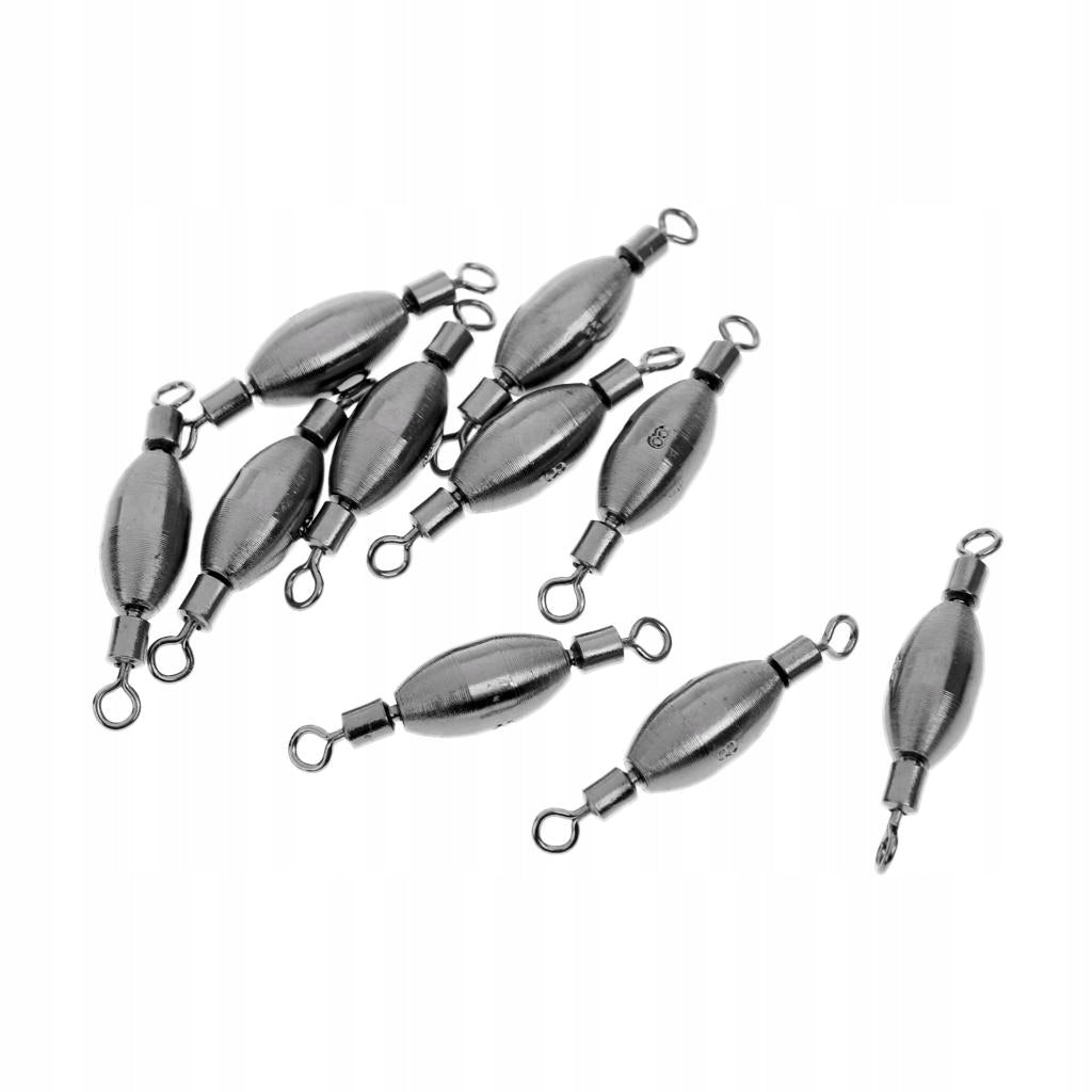 10 Swivel Fishing Parts with Copper Dip Fishing Swivel Connectors 0.3