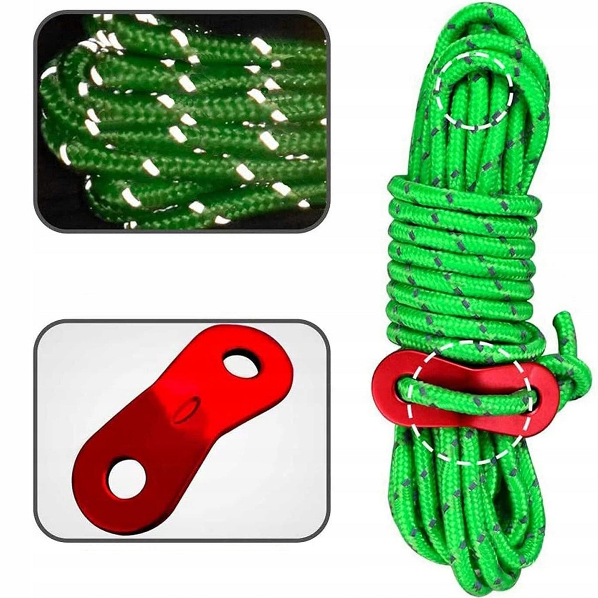 10 X ADJUSTABLE TENSION ROPES, TENSION CABLES WITH ROPE TENSIONER Manufacturer code 4894791783589