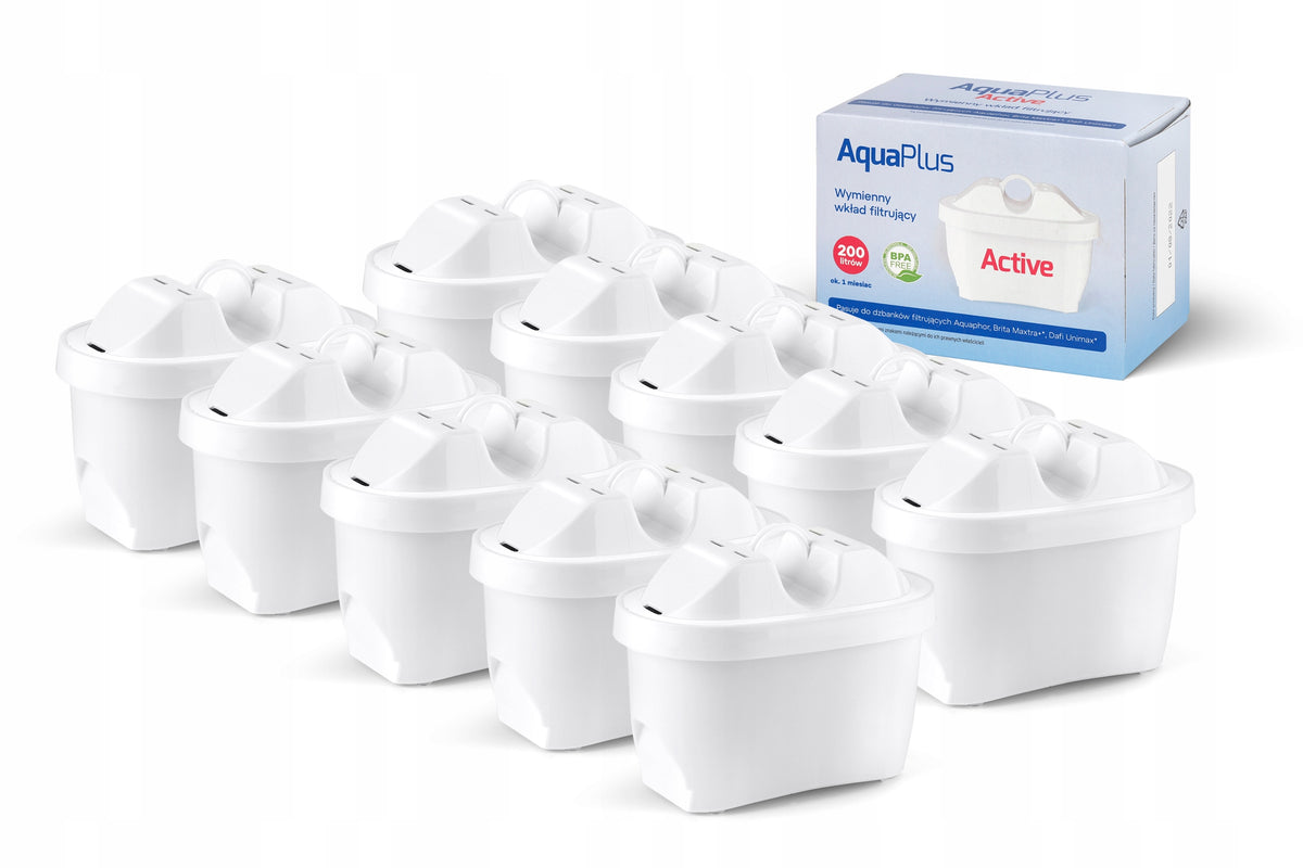 10 X AQUAPLUS WATER FILTER CARTRIDGE FOR AQUAPHOR MAXFOR JUG