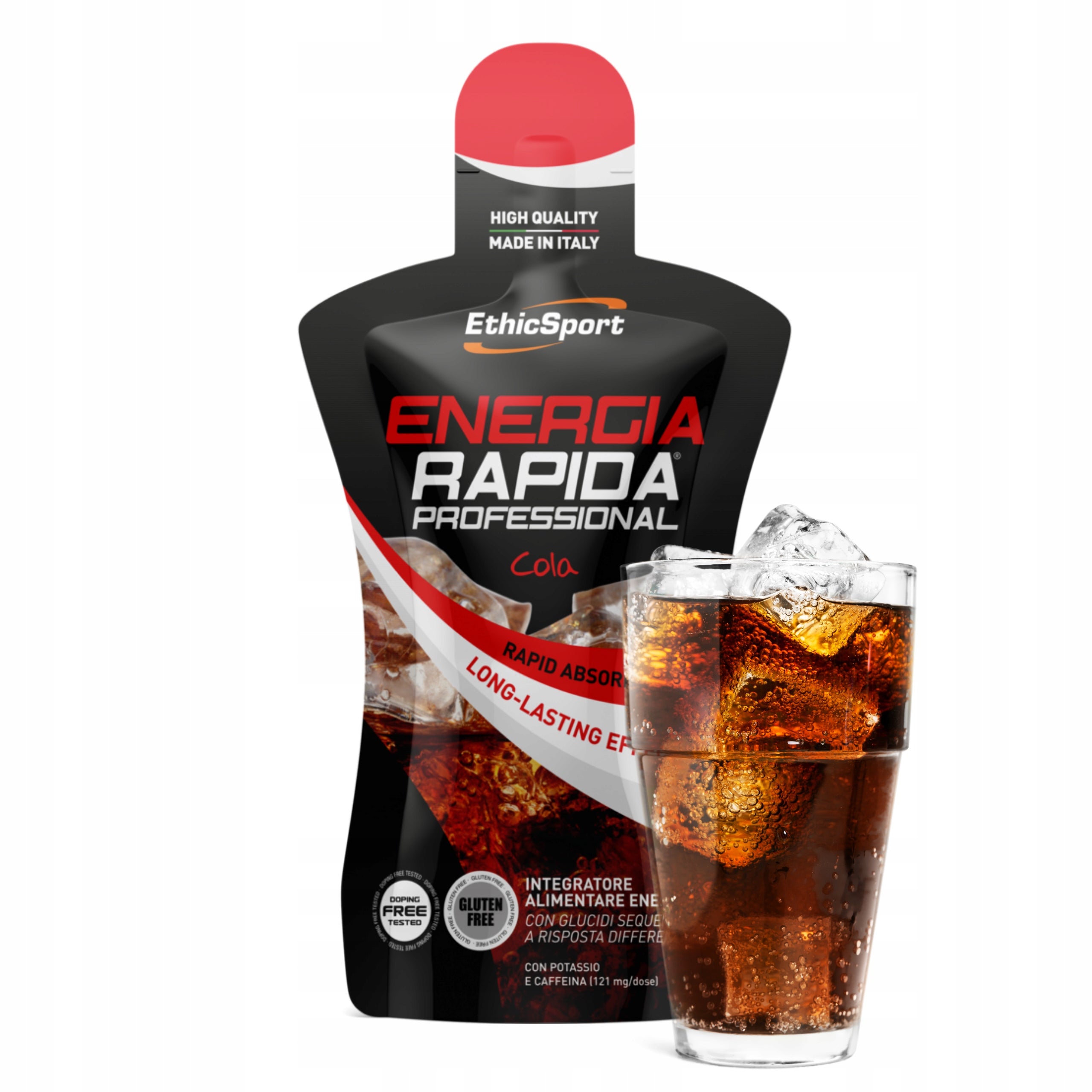 10 X ENERGY RAPIDA ENERGY GEL ETHICSPORT CAFFEINE CARBOHYDRATES COLA Packaging status original