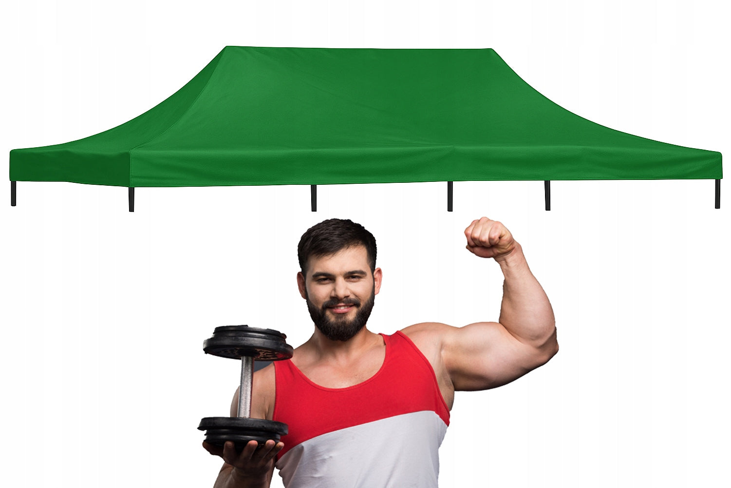 10 kg 3x6 ROOF REPLACEMENT SPARE TENT PLATING COMMERCIAL Garden Green