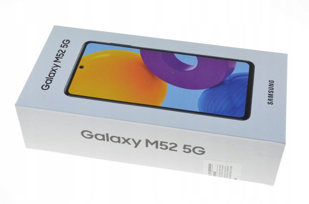 100% Original New Samsung Galaxy M52 5G SM-M526B 6/128GB White 120Hz