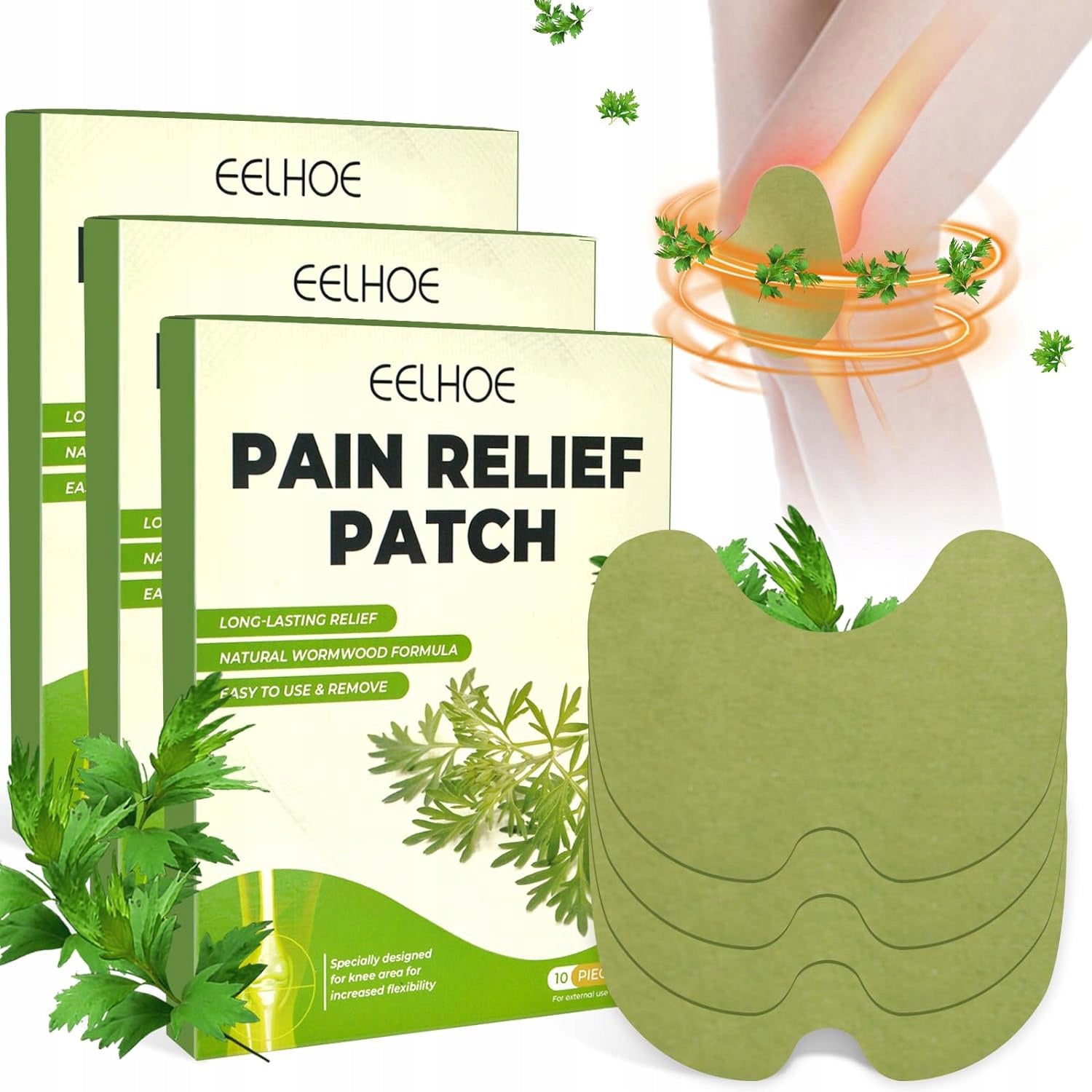 100*PATCHES WARMING ANALGESIC PAIN ON THE KNEE, NECK AND NECK10,2*13CM