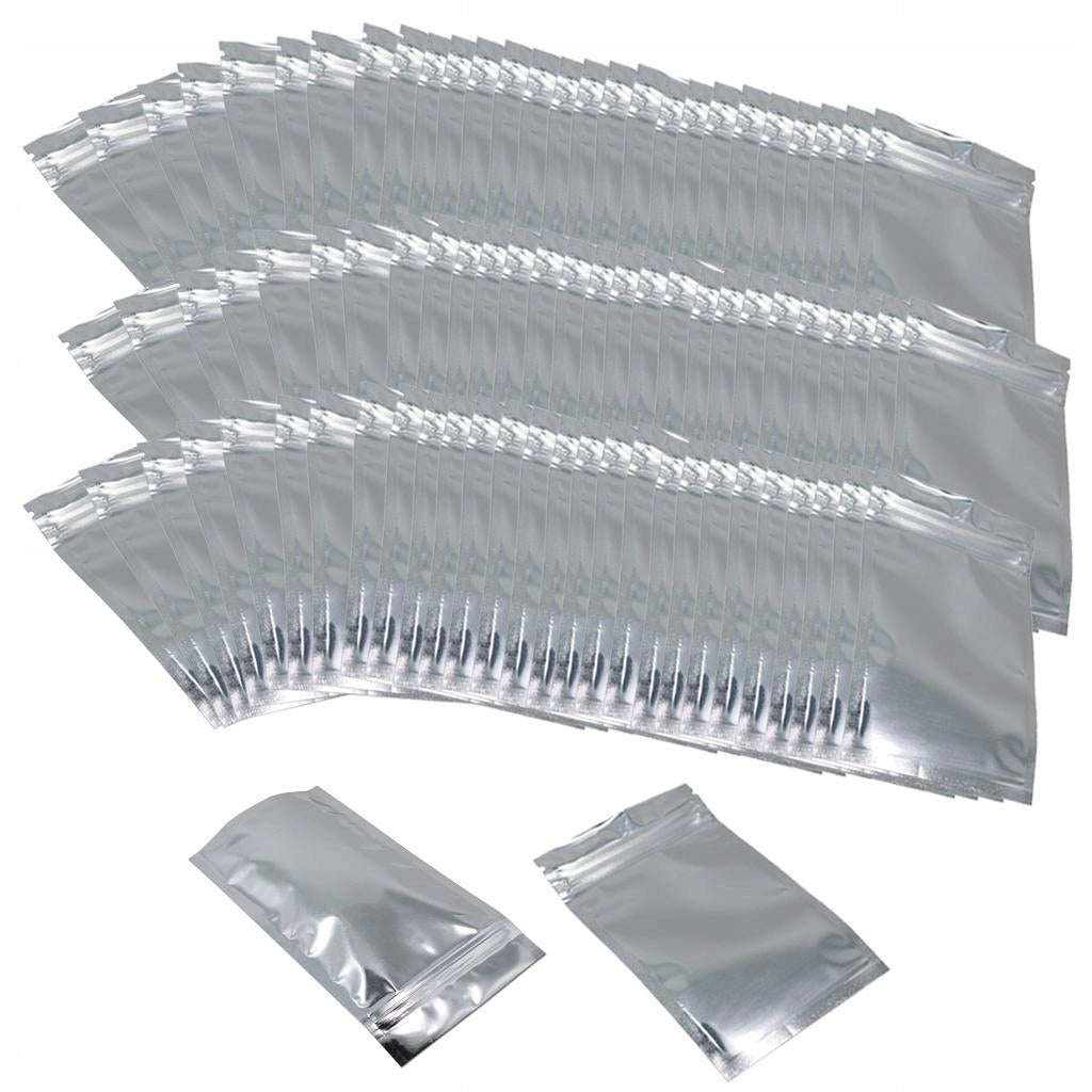 100 Pcs Matte Zip Mylar Bag Aluminum Foil Pouches For Cookies