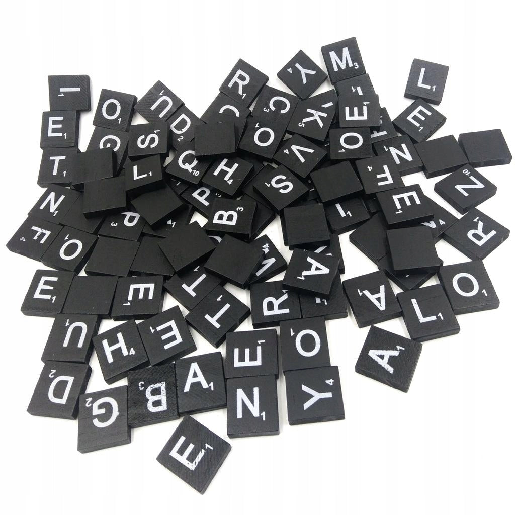 100 Pcs/Pack Game Replacement Crafts Bulk 6 Alphabet Wooden