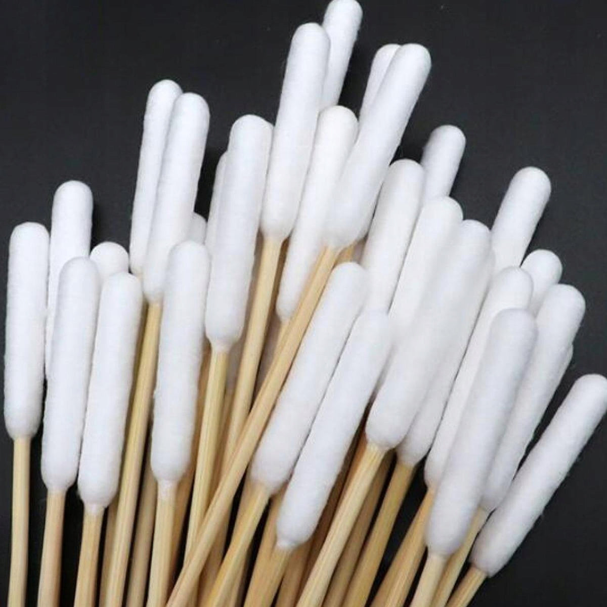 100 Pieces Dog Ear Cleaning Swabs Single Tip Extended Reach Portable 15cm Packaging status original