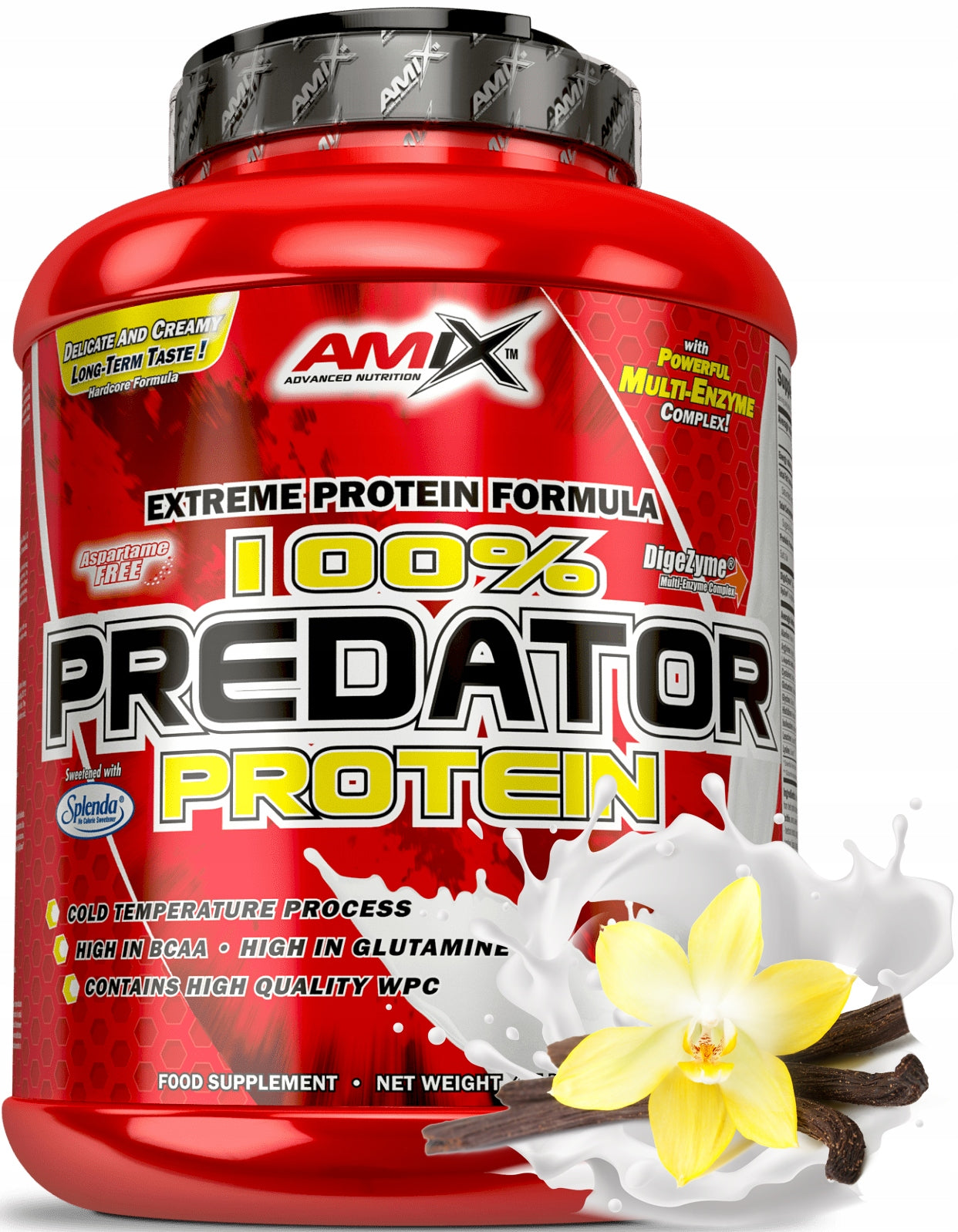 100% Predator Protein 4000g vanilla Expiration date at least 3 months from the date of purchase
