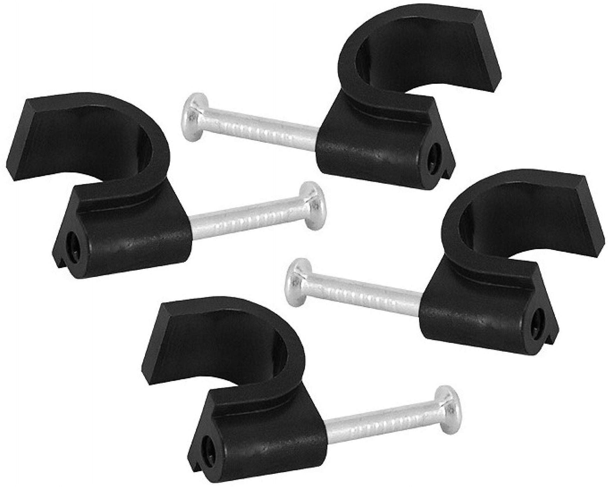 100 x FLOP 6mm with Nail Black Cable Holder Nail for Cable Mount Brand Xtreme