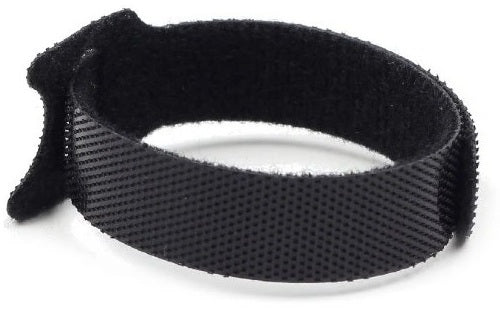 100 x VELCRO cable organizer for cables clamp band BLACK 210x12mm Color black