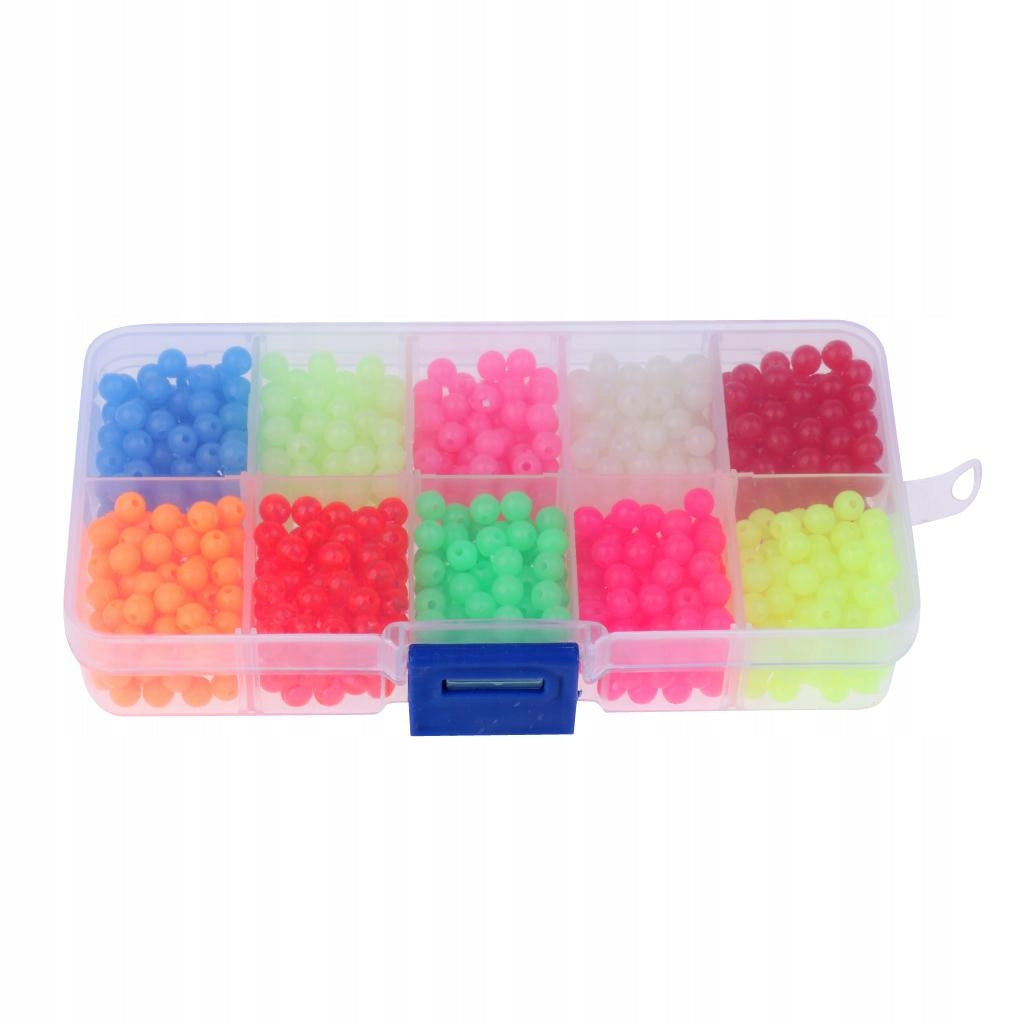 1000 Pieces Luminous Fishing Beads Lure Glow Beads Fishing Fishing Beads