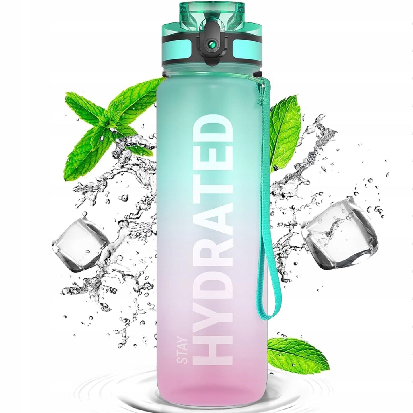 1000 ml BOTTLE WATER BOTTLE DRINK TRITAN SEALED SPORTS WITH GRADUATION EAN (GTIN) 6942278437307