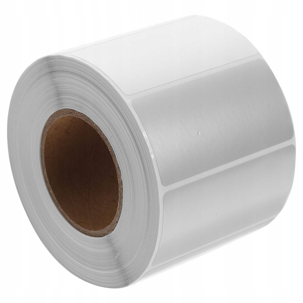 1000Pcs Silver Sticker Printer Paper Blank Labels with Durable Adhesive