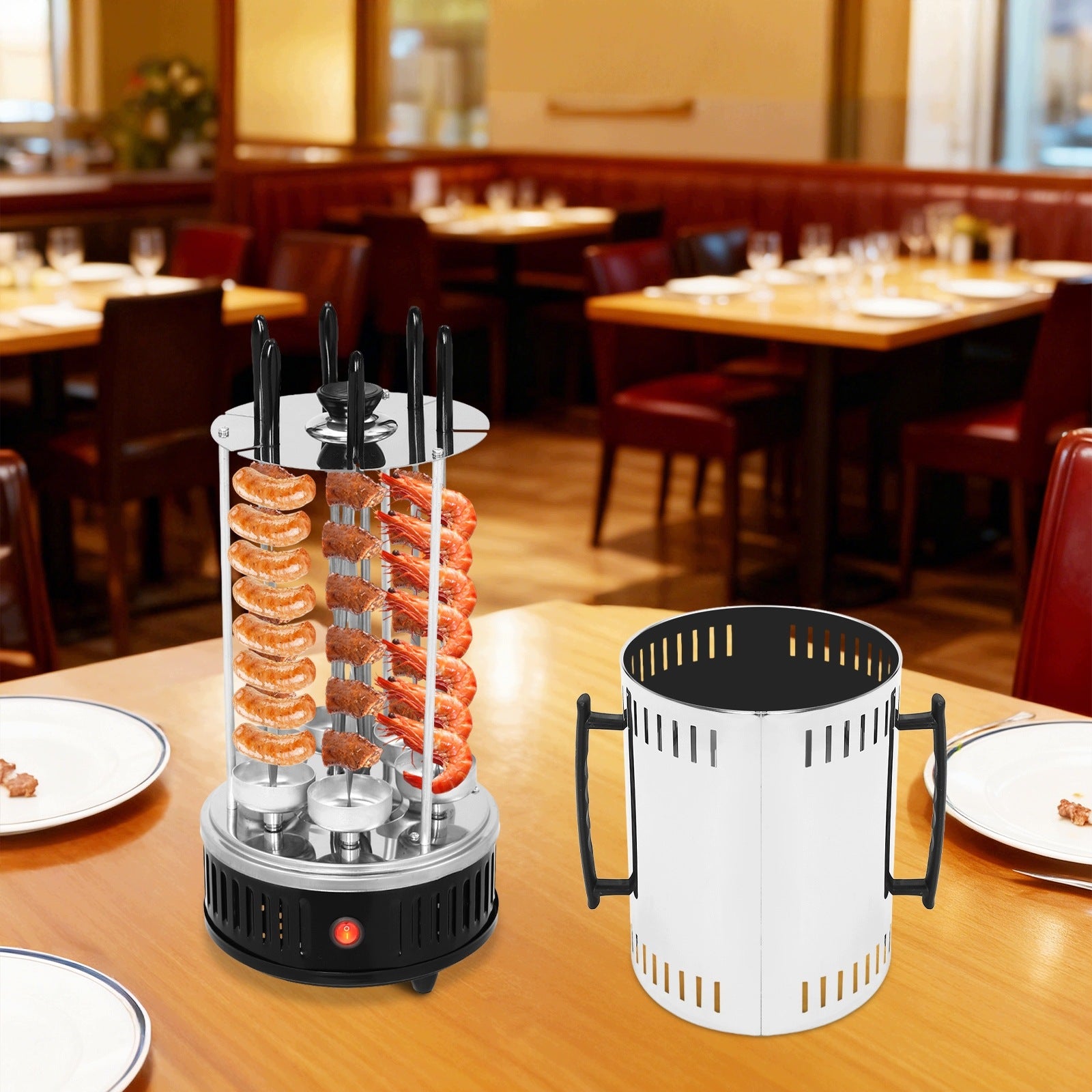 1000W 6-FORK ELECTRIC ROTARY OVEN (EUROPEAN STANDARD) Packaging status original