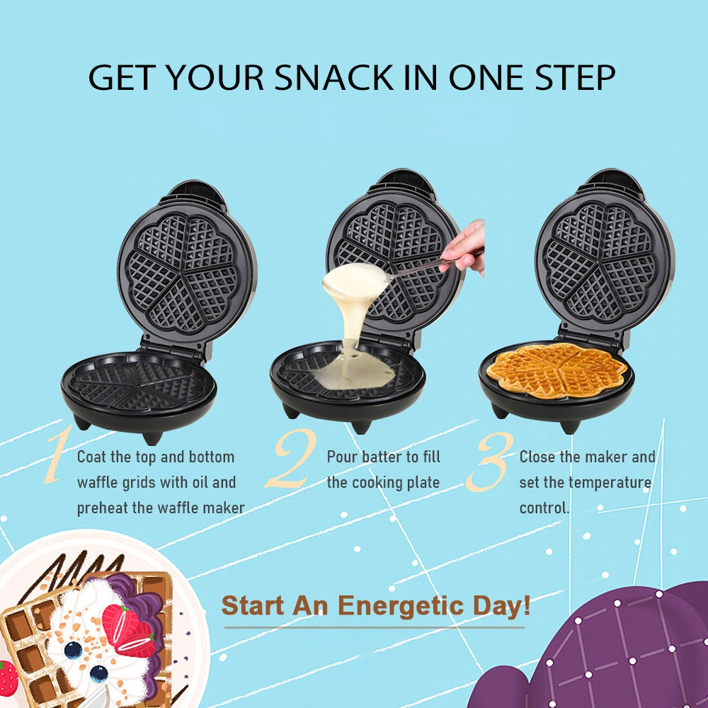 1000W Waffle Maker 5 Waffles Electric Waffler Piotdle Iron 0V