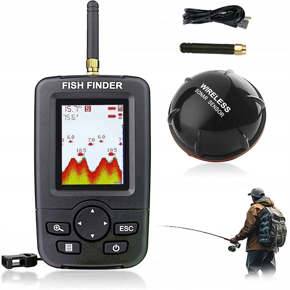 100M SMART SONAR FISH DETECTOR WIRELESS WITH BACKLIGHT