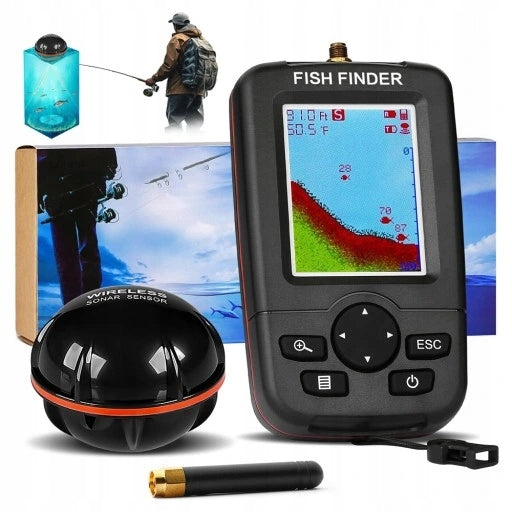 100M SONAR WIRELESS SONAR COLOR FISH DISPLAY FOR ANGLER